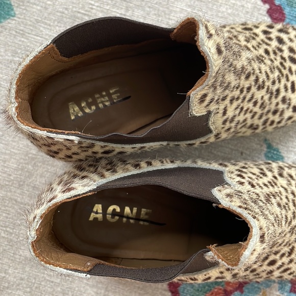 Acne Leopard Print Ankle boots - Picture 8 of 9